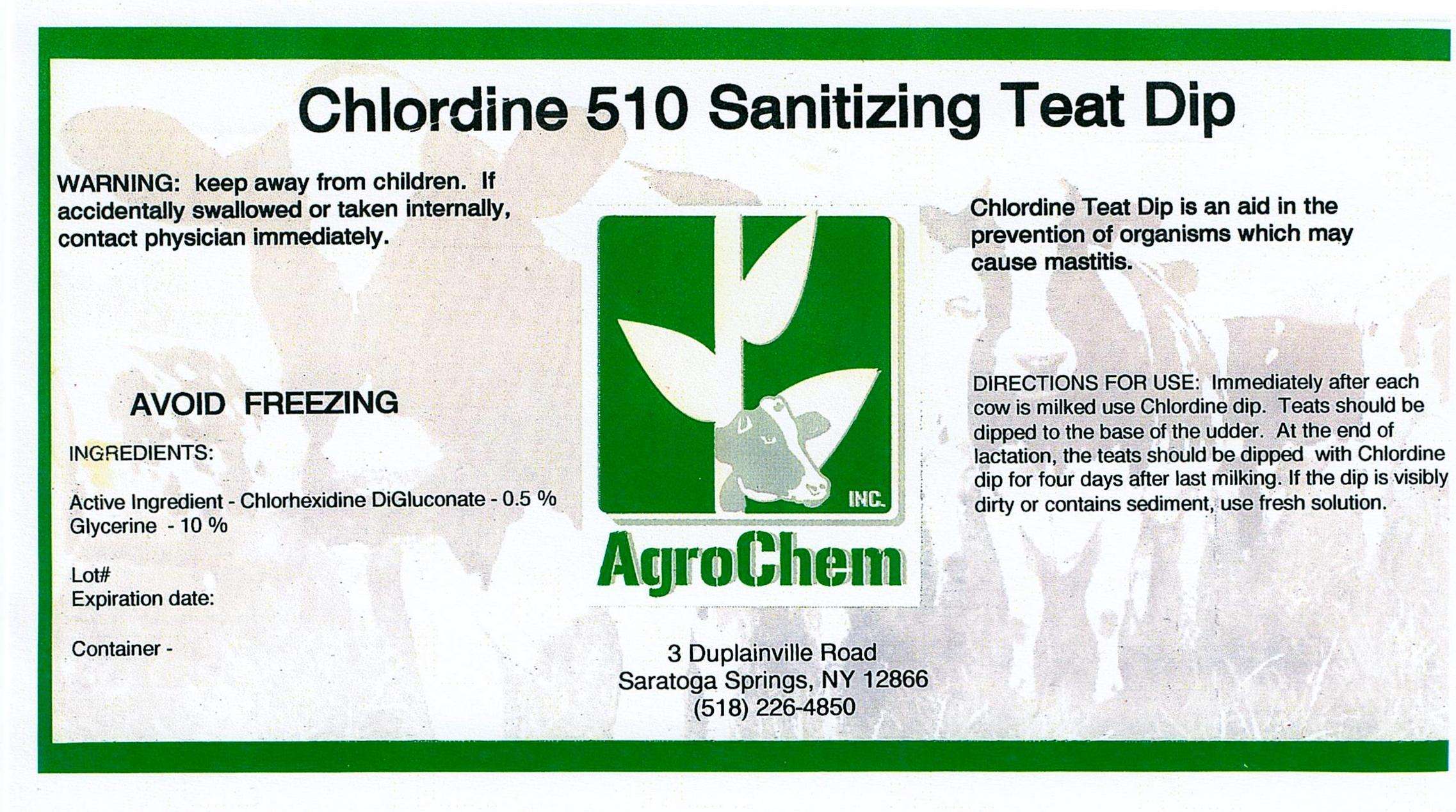 Chlordine 510 Teat Dip